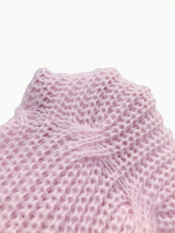 Juniper | Mjuk Cardigan med Båge och Långa Ärmar