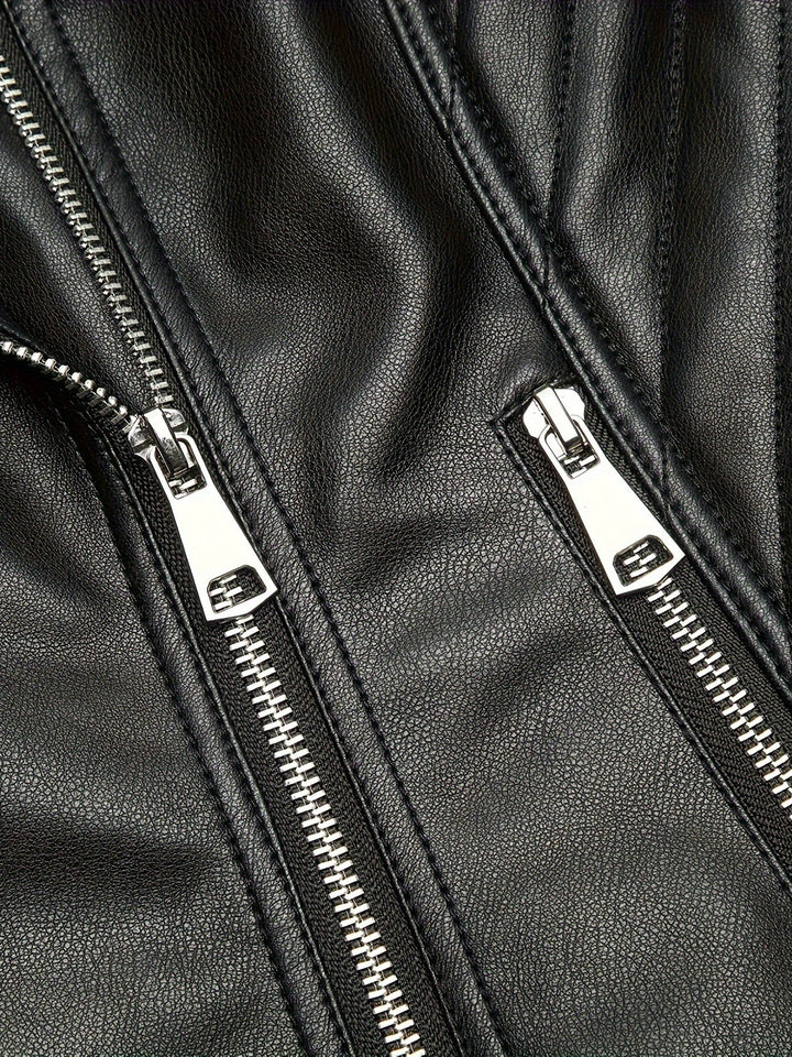 Mabel | Skulpterad Zip-Front Motojacka