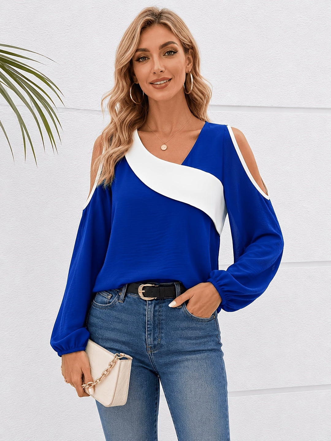 Annette | Kallaxel Färgblock Topp