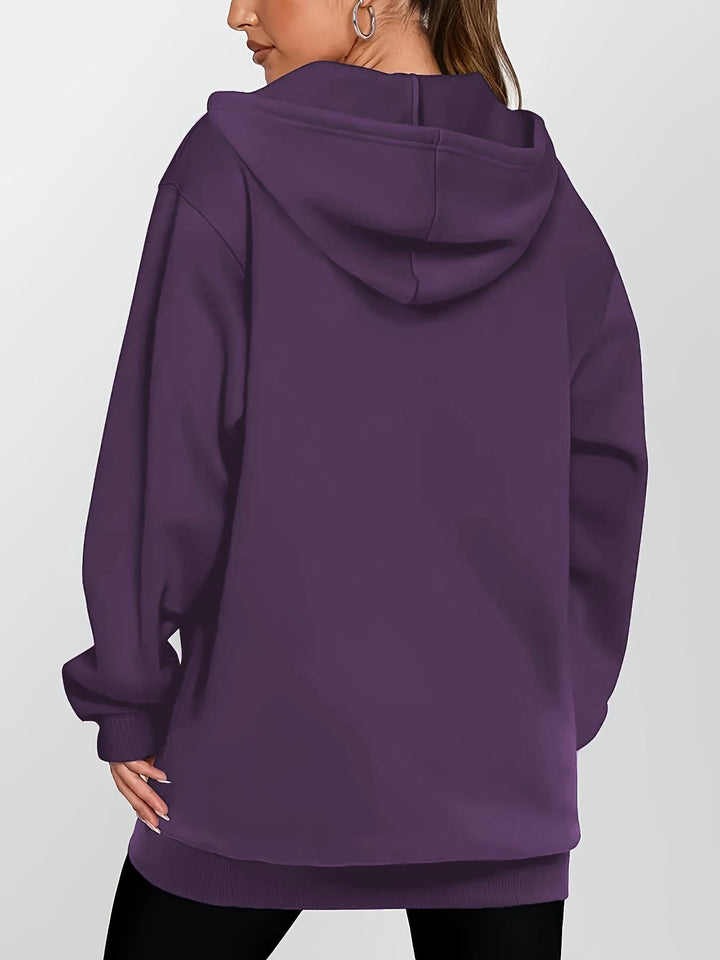Heather | Långärmad Huva Zip Jacka