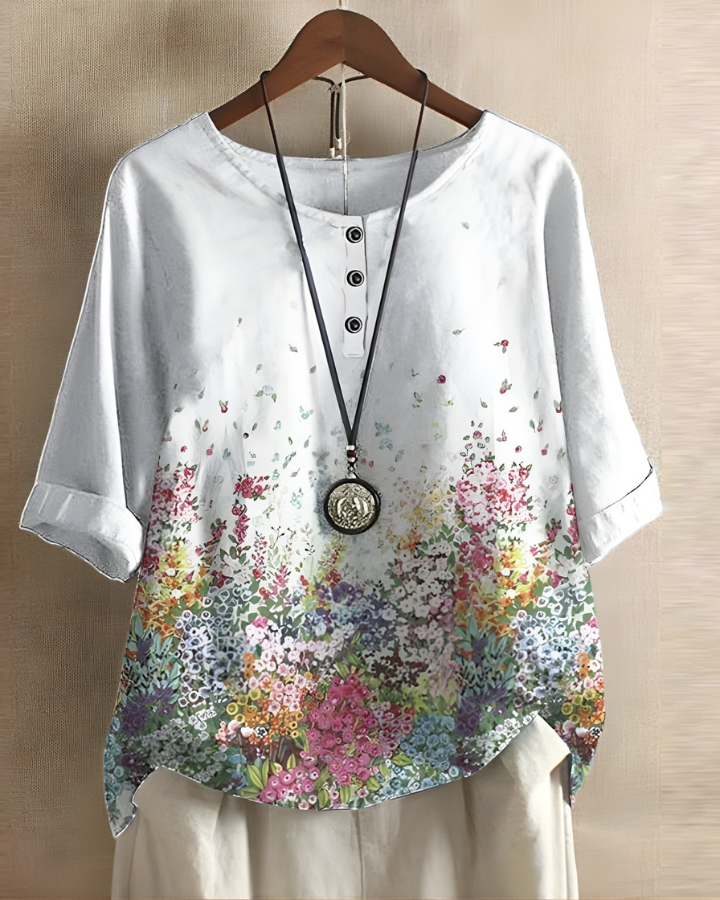 Fiona | Avslappnad Sommar Boho Top
