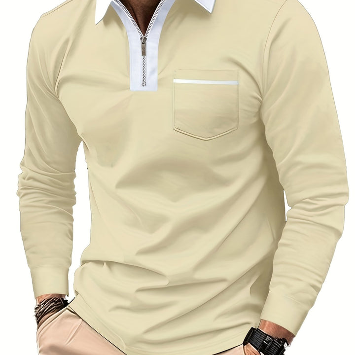 Curtis | Fins Zip-Krage Polo Skjorta