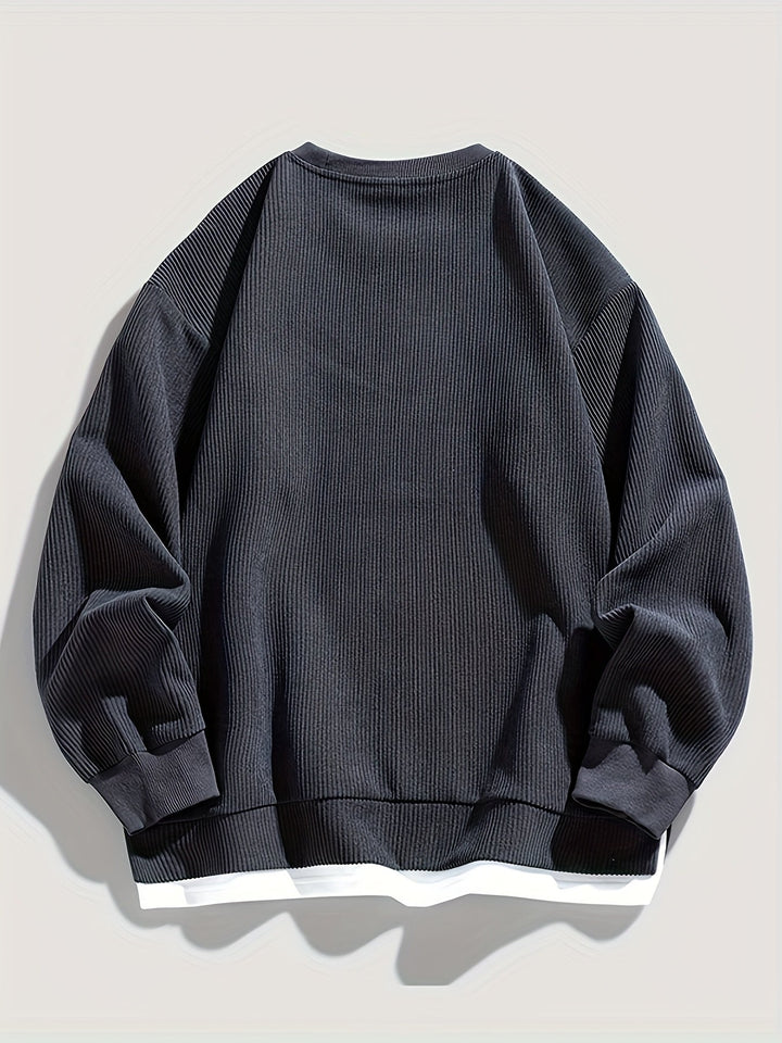 Harvey | Layered Crewneck Sweatshirt