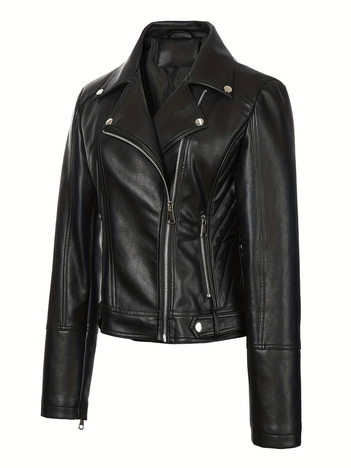 Mabel | Skulpterad Zip-Front Motojacka