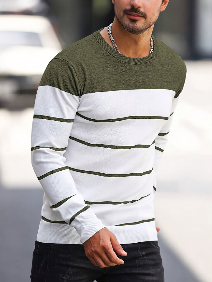 Henry | Randig Crew Neck Tröja