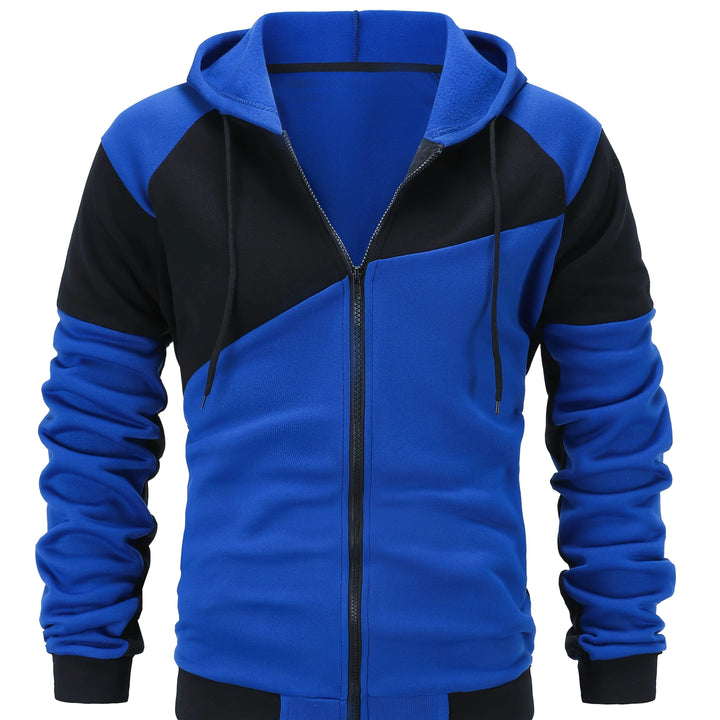 Bryce | Färgblock Zip-Up Huva Jacka
