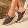 Bonnie | Vävda Slip-On Mules