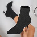 Tamsin | Spetsiga Sock-Stil Ankelstövlar