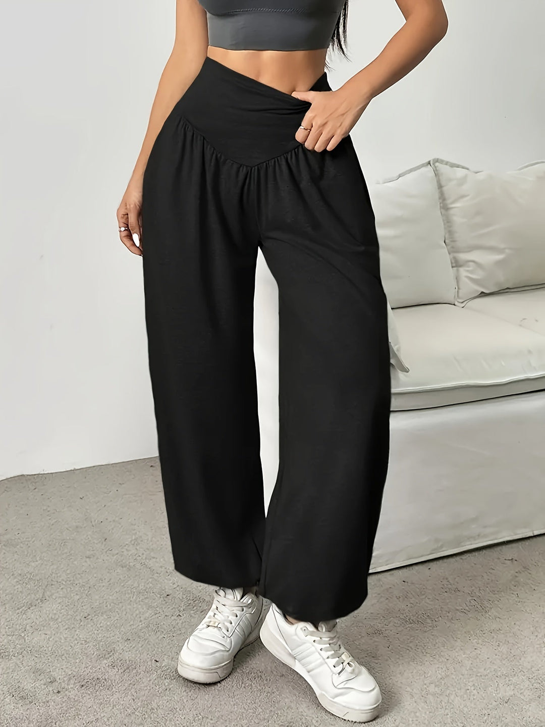 Ramona | Högmidjade Vida Loungebyxor