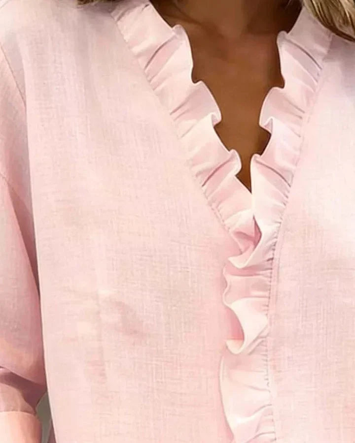 Chloe | Lätt V-ringad Blus
