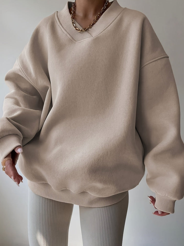 Hazel | Avslappnad Halv-Zip Sweatshirt