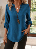 Corinne | Raffinerad V-ringad Blus