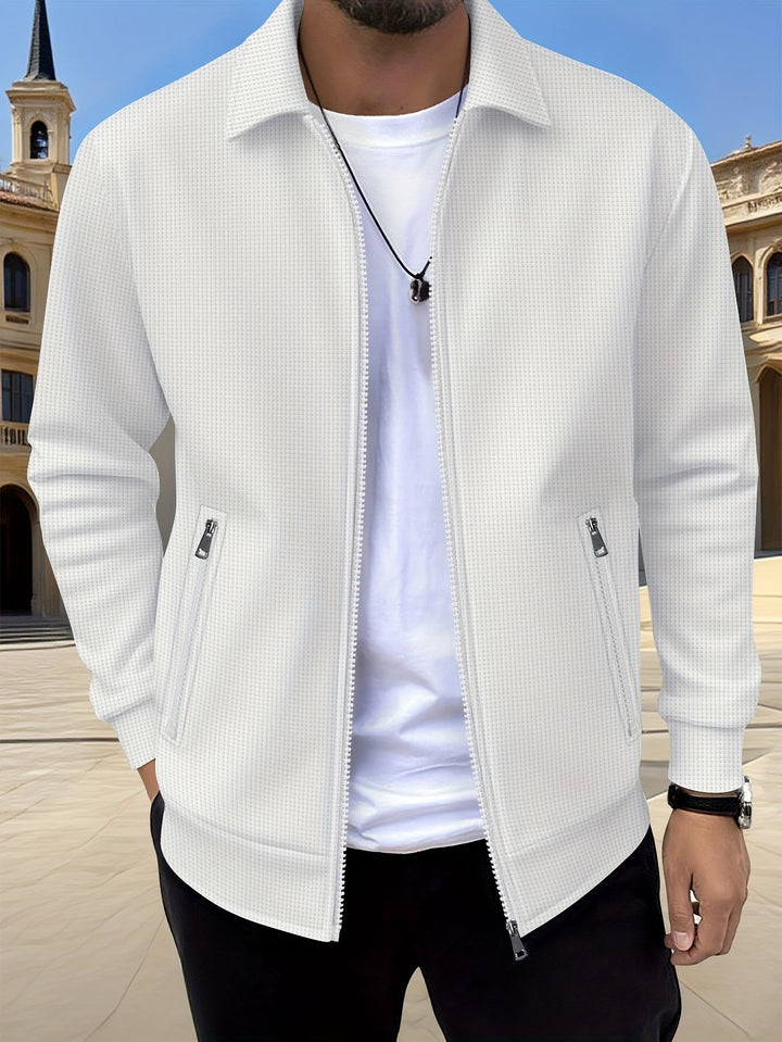 Cameron | Texturerad Zipjacka