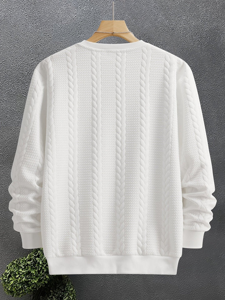 Thatcher | Texturerad Crew Neck Sweatshirt