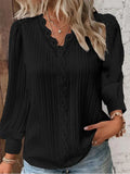 Naomi | Elegant Blus med Spetsdetaljer