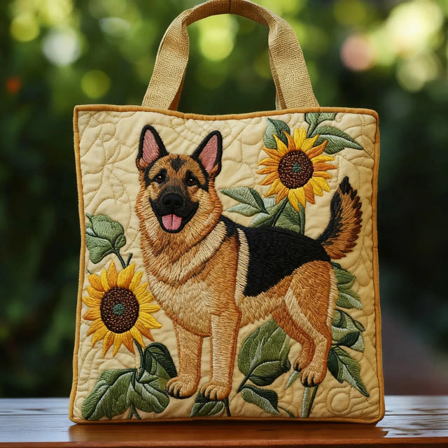 Nicole | Konstnärlig Solros Hundkonst Tote-väska