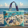 Megan | Elegant Ocean Art Tote Bag