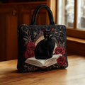 Laura | Klassisk Retro Svart Katt Tote Väska