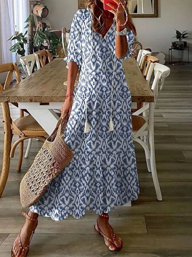 Avery | Boho V-ringad Sommarklänning