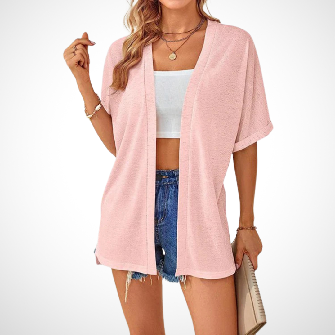 Lindsay | Avslappnad Öppen Framsida Cardigan