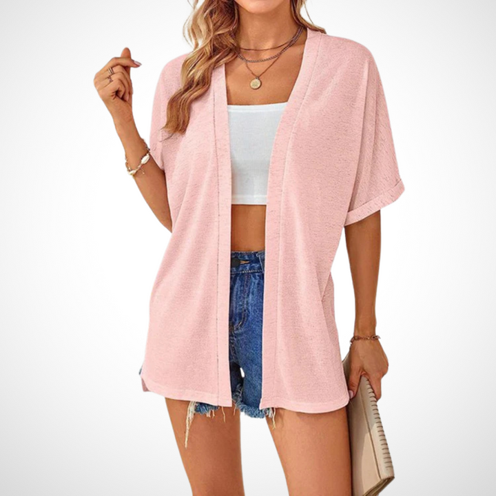 Lindsay | Avslappnad Öppen Framsida Cardigan