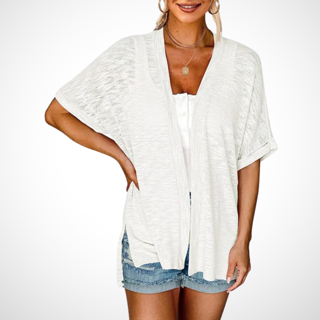 Lindsay | Avslappnad Öppen Framsida Cardigan