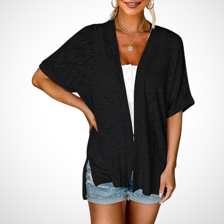 Lindsay | Avslappnad Öppen Framsida Cardigan