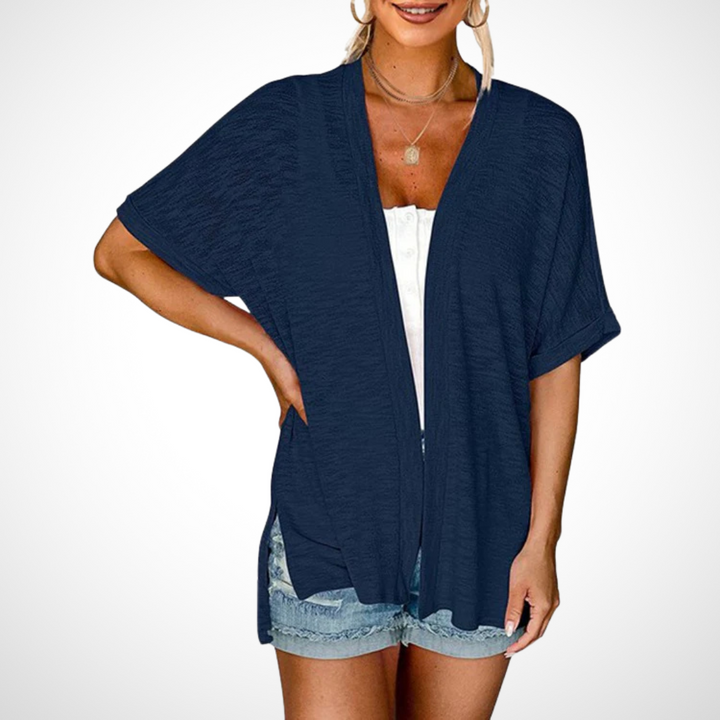 Lindsay | Avslappnad Öppen Framsida Cardigan