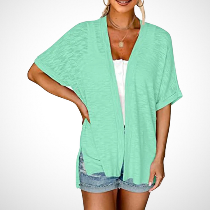Lindsay | Avslappnad Öppen Framsida Cardigan