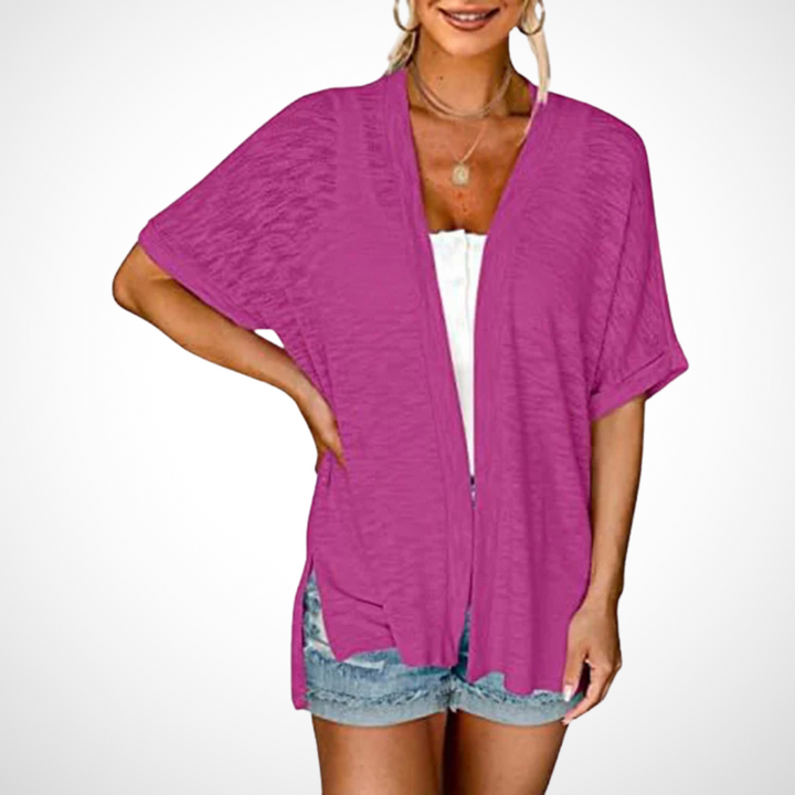 Lindsay | Avslappnad Öppen Framsida Cardigan
