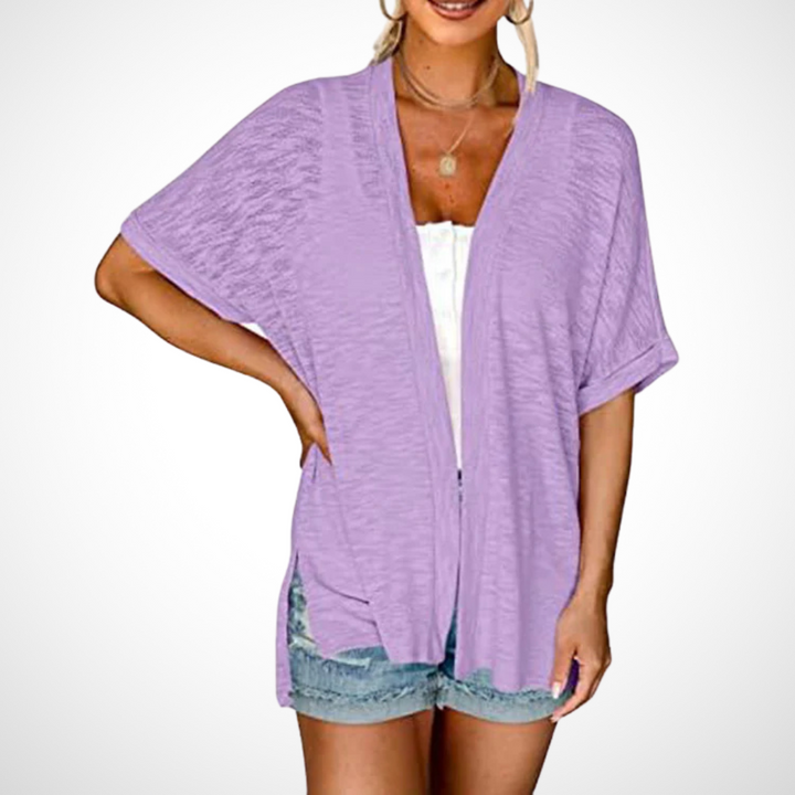 Lindsay | Avslappnad Öppen Framsida Cardigan