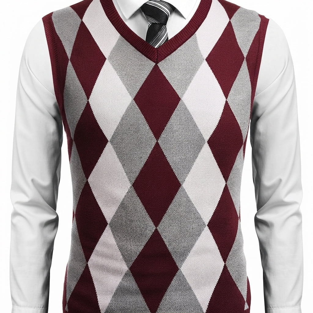 Chandler | Klassisk Argyle Tröja Väster