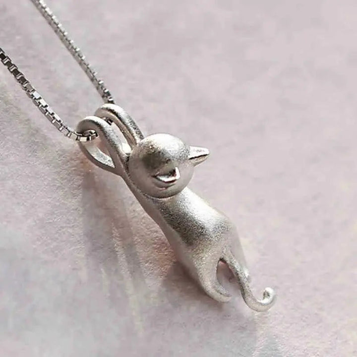 Nancy | Stilren silver katt-halsband