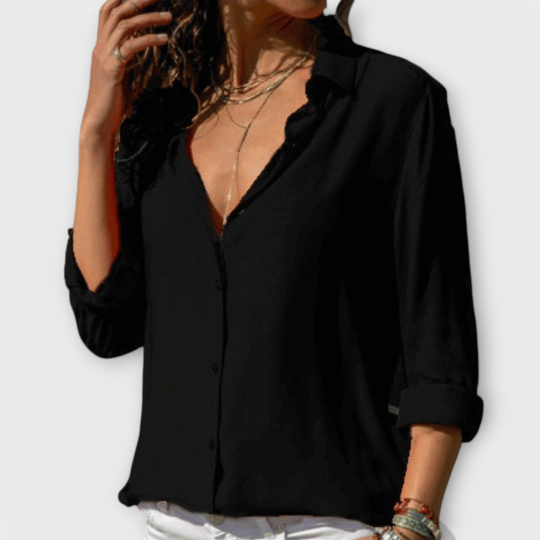 Isla | Raffinerad Knapp-up Blus