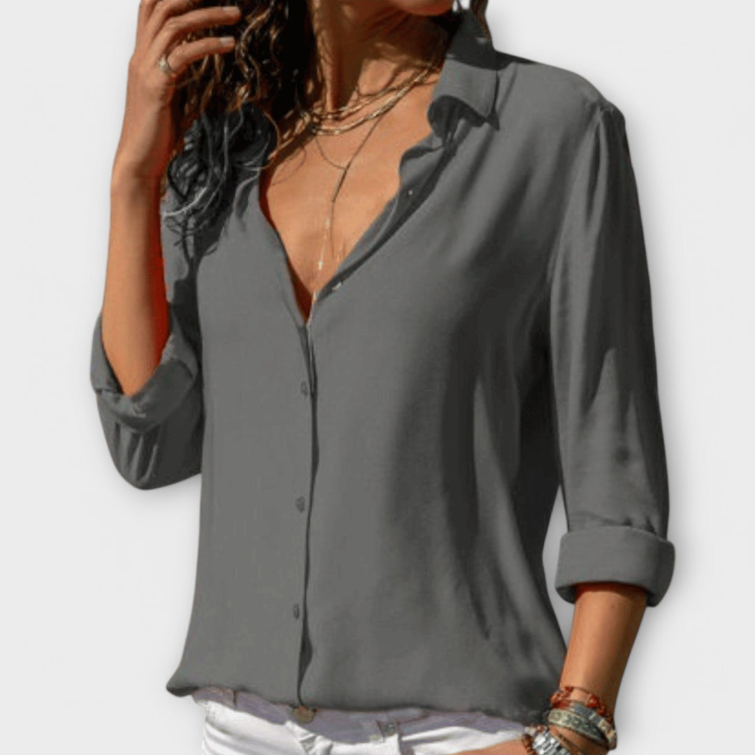 Isla | Raffinerad Knapp-up Blus