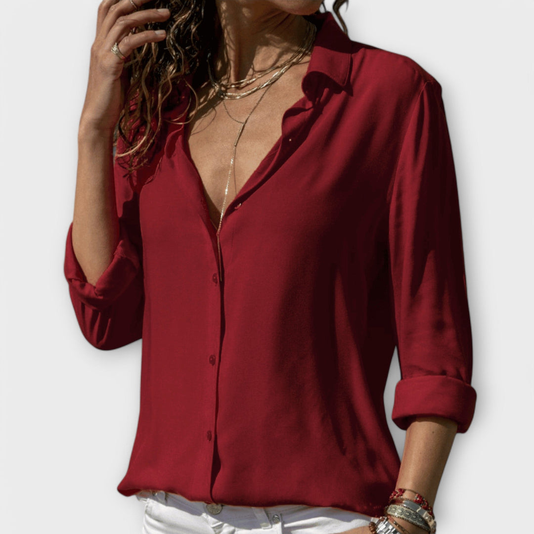 Isla | Raffinerad Knapp-up Blus