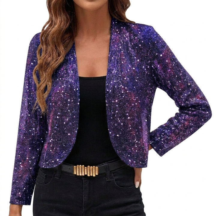 Elaine | Shimmer Cropped Jacket