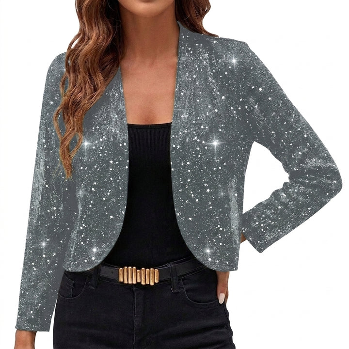 Elaine | Shimmer Cropped Jacket