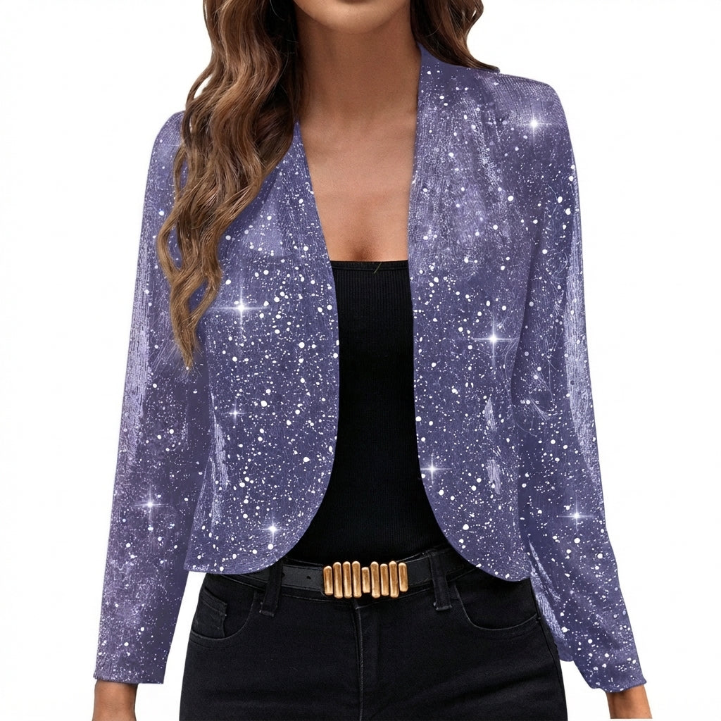 Elaine | Shimmer Cropped Jacket
