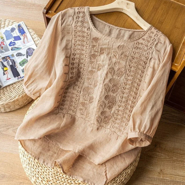 Marisol | Broderad Sommarblus