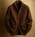 Elliot | Skräddarsydd Knapp-front Stickad Cardigan