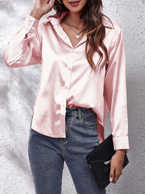 Heather | Elegant Blus med Lång Ärmar