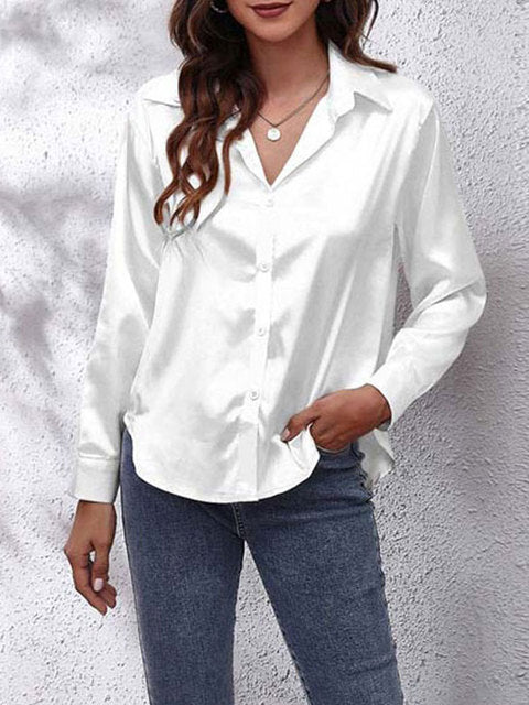 Heather | Elegant Blus med Lång Ärmar