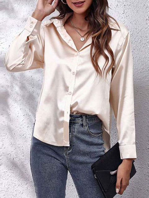 Heather | Elegant Blus med Lång Ärmar