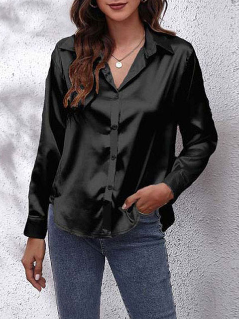 Heather | Elegant Blus med Lång Ärmar