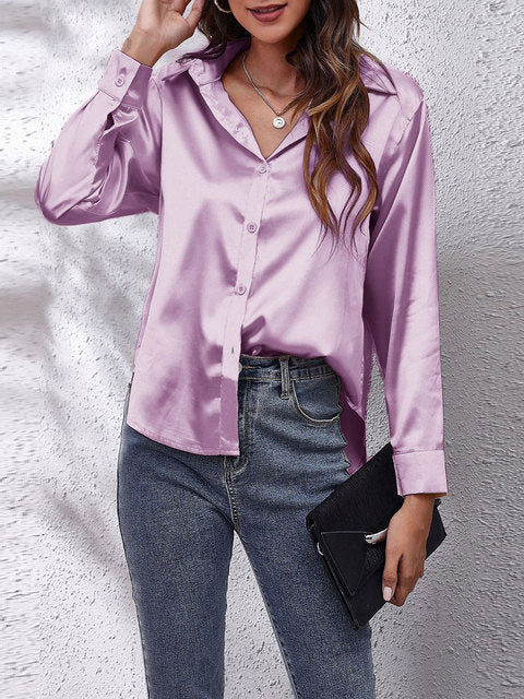 Heather | Elegant Blus med Lång Ärmar