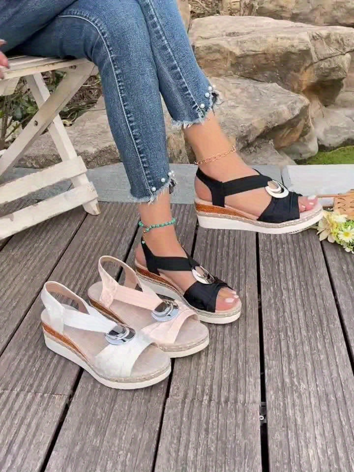 Aria | Flätad Rep Plattform Sandaler