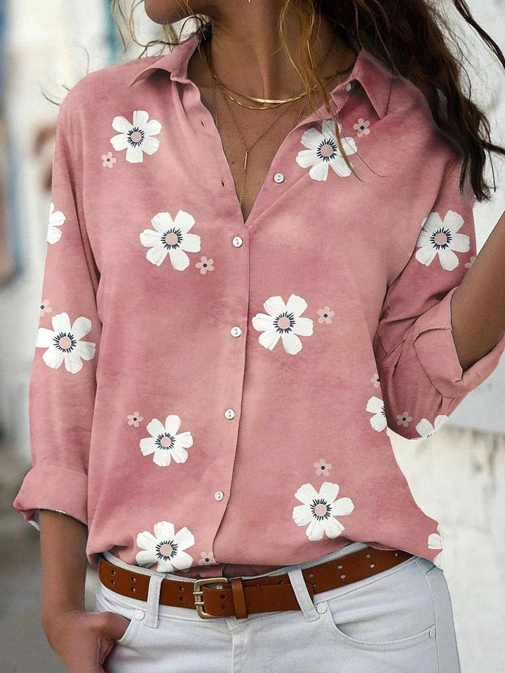 Annabel | Blus med Blommönster