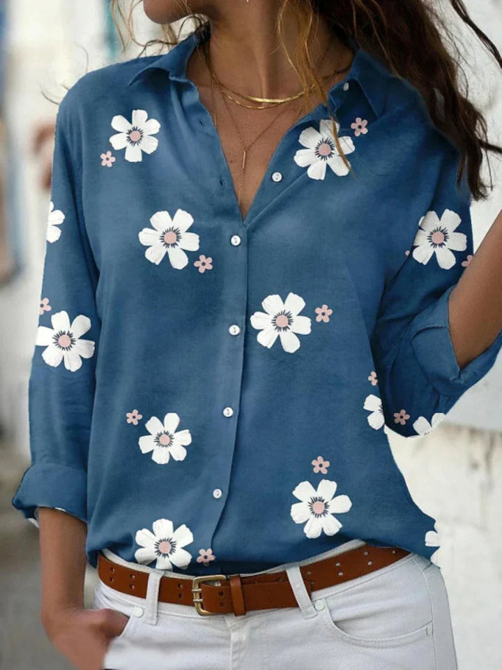 Annabel | Blus med Blommönster