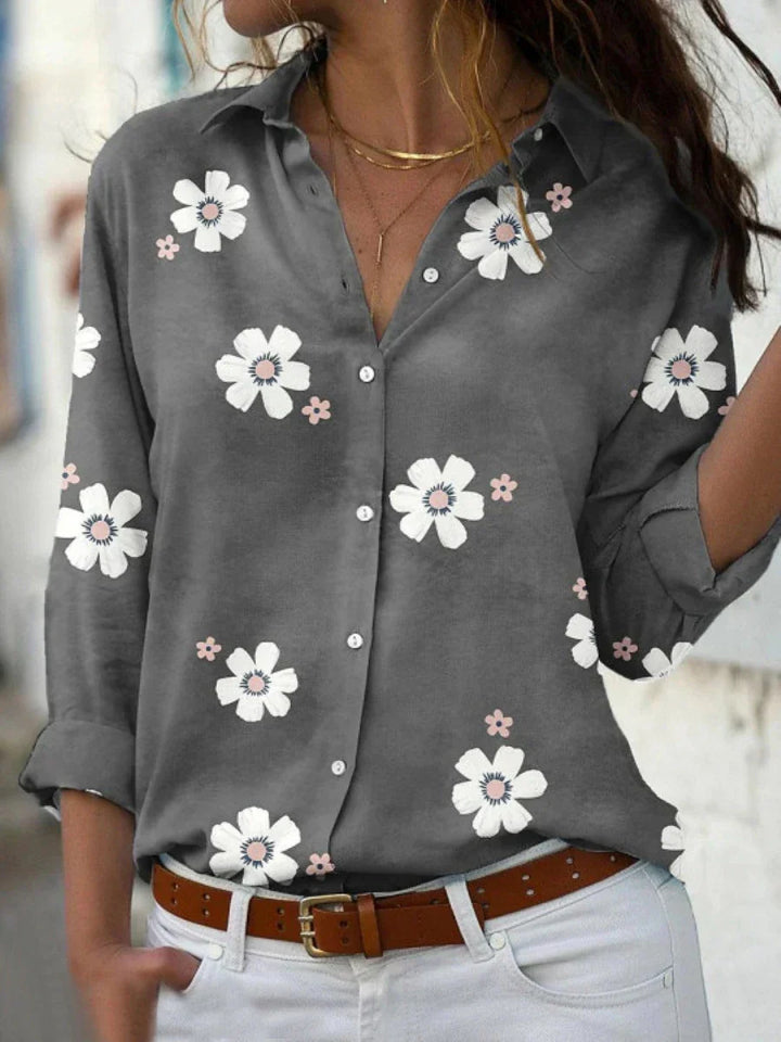 Annabel | Blus med Blommönster
